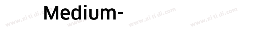 天舒宋 Medium字体转换
